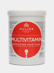 Энергетическая маска для волос Kallos Cosmetics Multivitamin, Женьшень и Авокадо, 1л