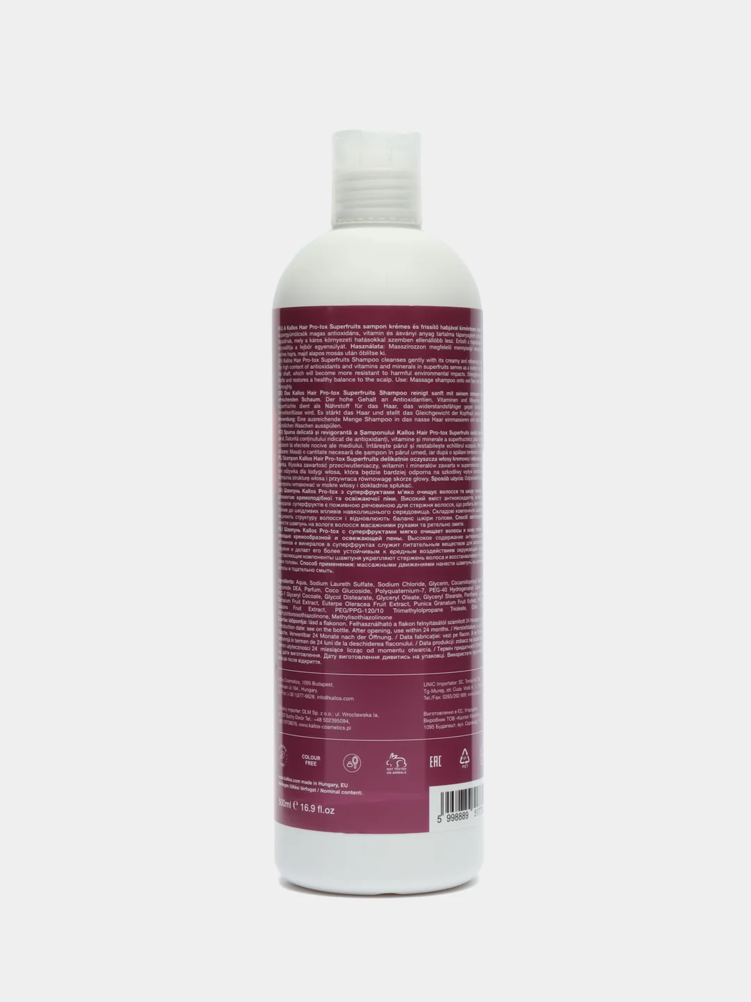 Шампунь Kallos Cosmetics Pro-Tox Superfruit, 500 мл