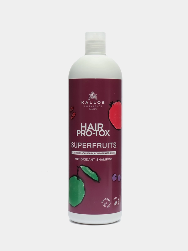 Шампунь Kallos Pro-Tox Superfruits, для всех типов волос, 1000 мл