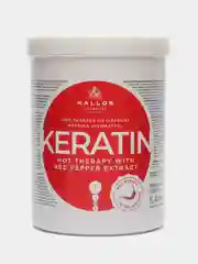 Маска для роста волос Kallos Cosmetics, с кератином и экстрактом перца, 1 л