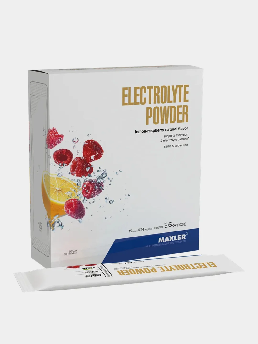 Изотоник, электролиты Maxler Electrolyte Powder, 15 стиков по 6,8 г