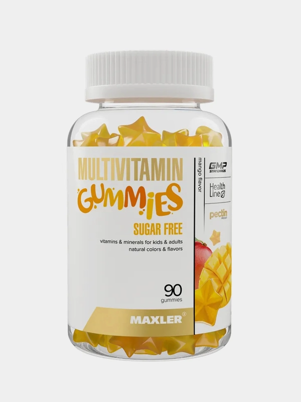 Мультивитаминный комплекс Maxler Gummies Sugar Free, для детей, 90 жевательных пастилок