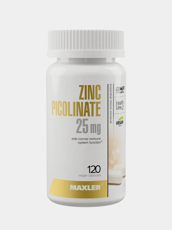 БАД Maxler Zinc Picolinate, 25 мг, 120 капсул