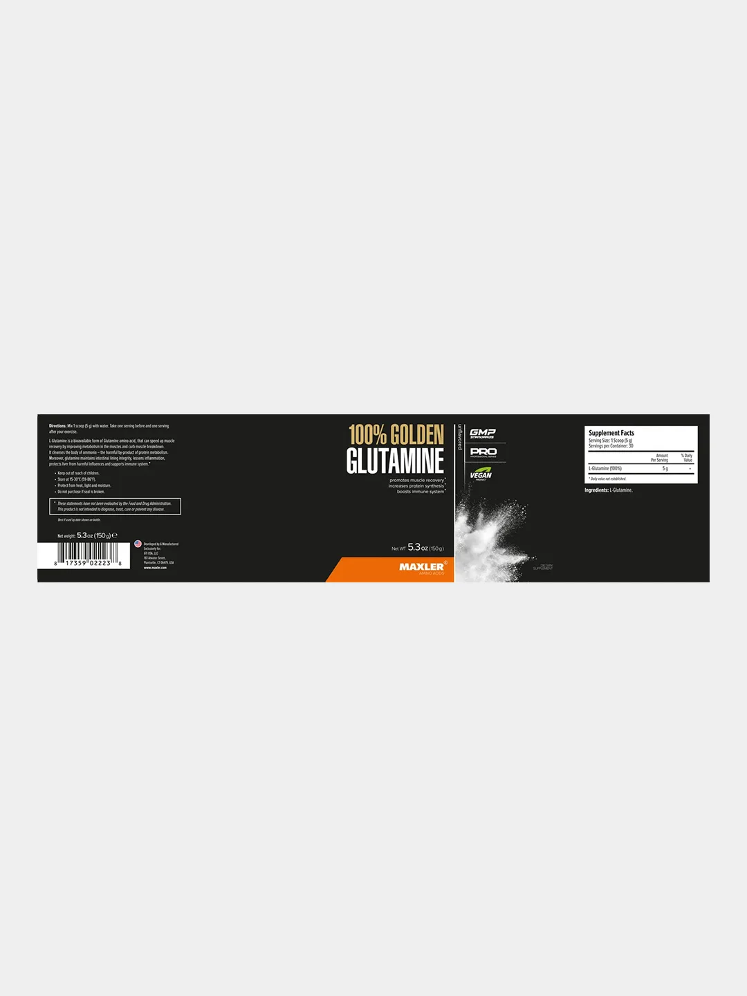 Аминокислота Maxler Golden Glutamine, 150 г