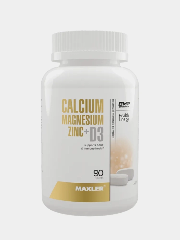 Витаминно-минеральный комплекс Maxler Calcium Magnesium Zinc+D3, 90 таблеток
