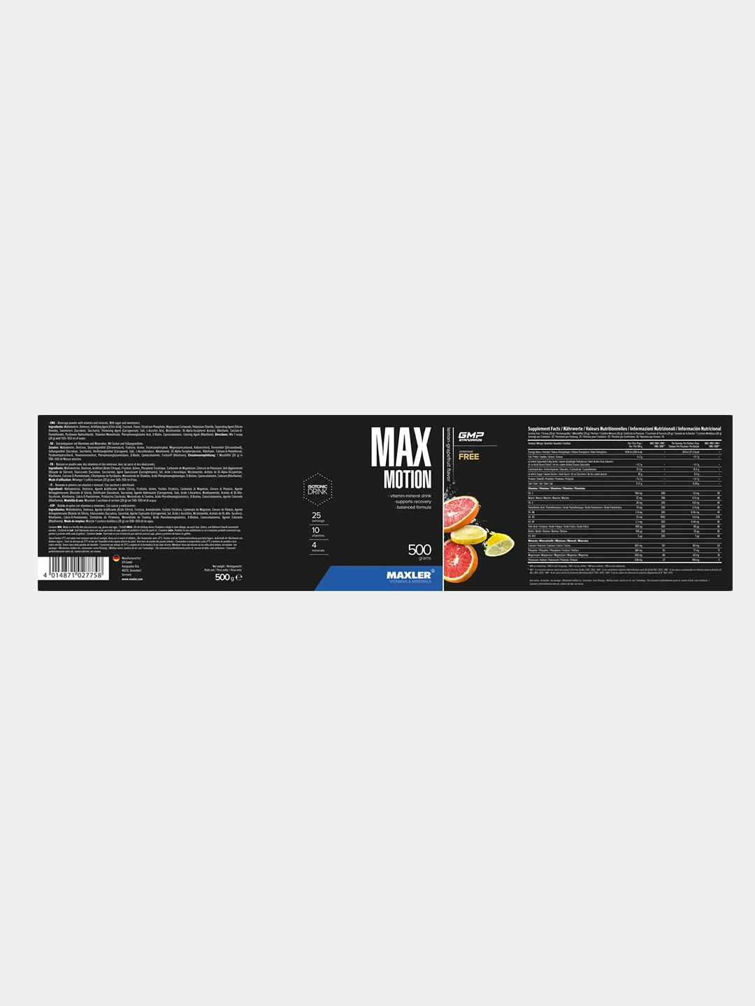 Изотоник Maxler Max Motion, 500 г
