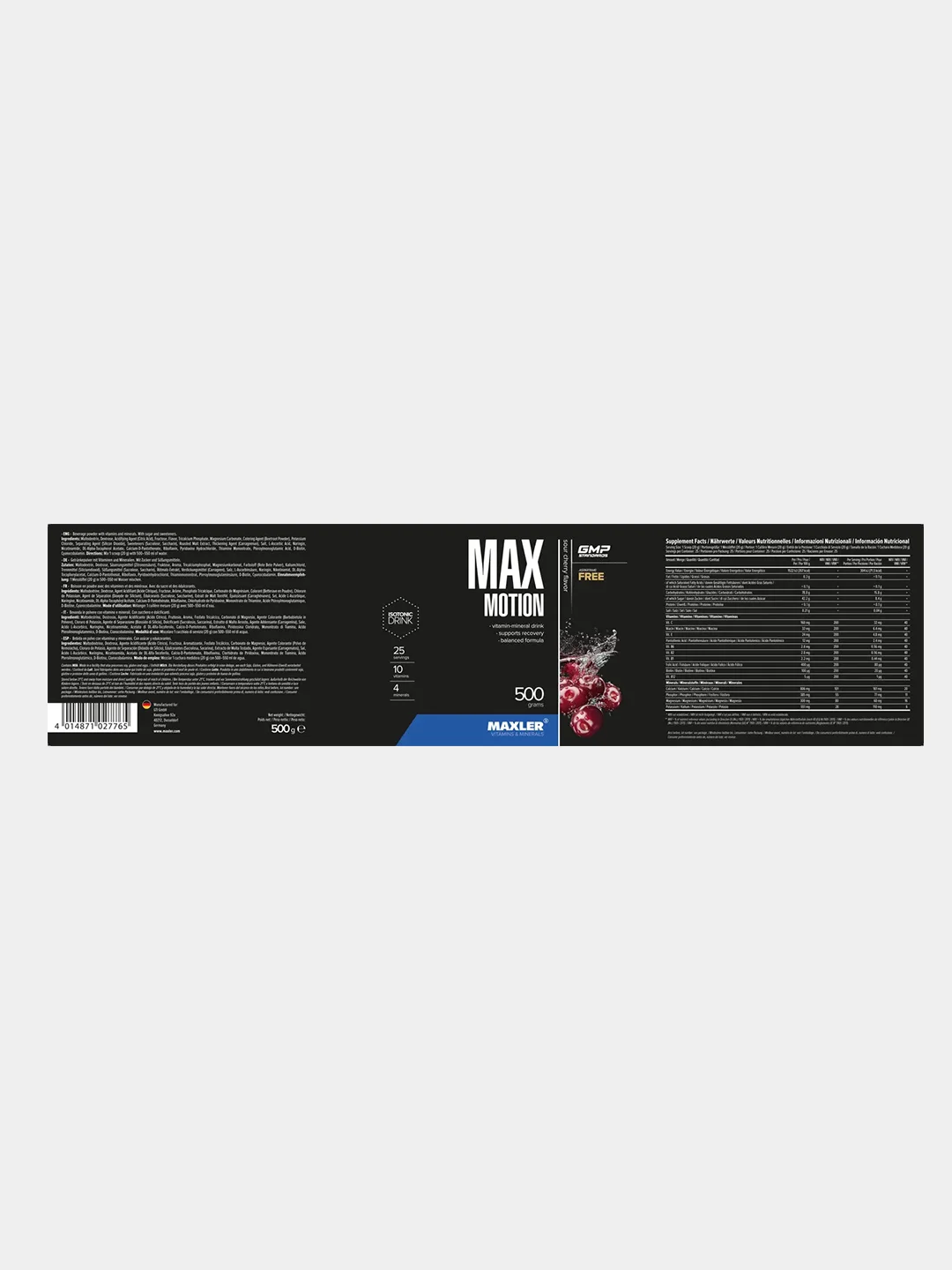 Изотоник Maxler Max Motion, 500 г