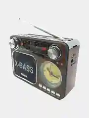 Светло-коричневый радиоприемник Meier M-36BT с часами, фонариком и Bluetooth