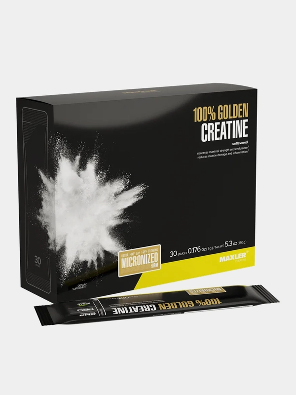 Креатин Maxler Golden Micronized Creatine, 30 стиков по 5 г