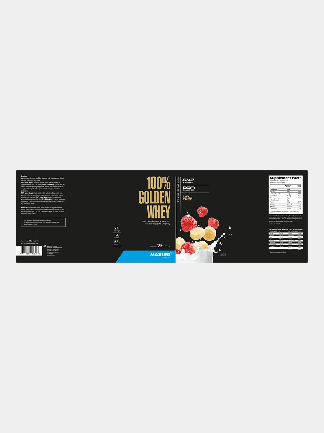 Протеин Maxler Golden Whey 2lb, 907 г