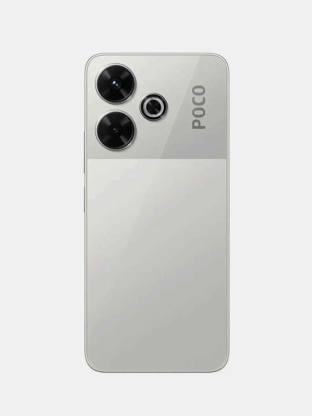 Серебряный смартфон POCO M6, 8/256 GB