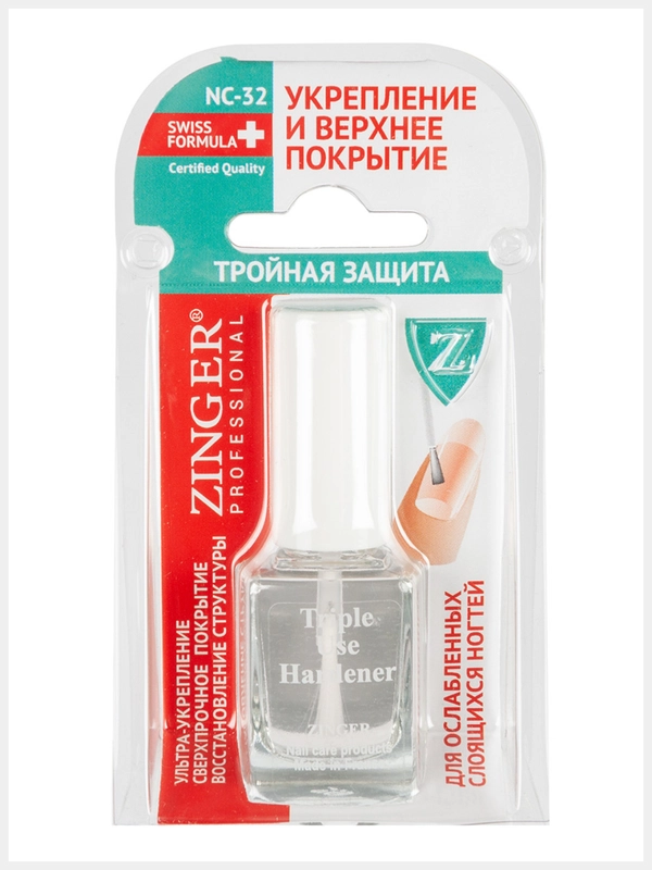 Средство для укрепления ногтей и верхнее покрытие "ТРОЙНАЯ ЗАЩИТА" NC32
