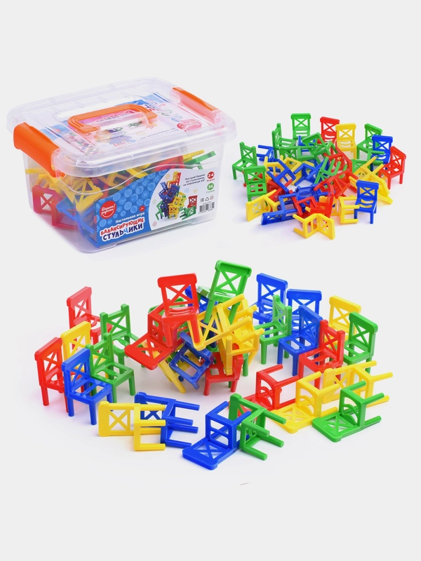 Настольная игра Балансирующие стульчики 36 шт