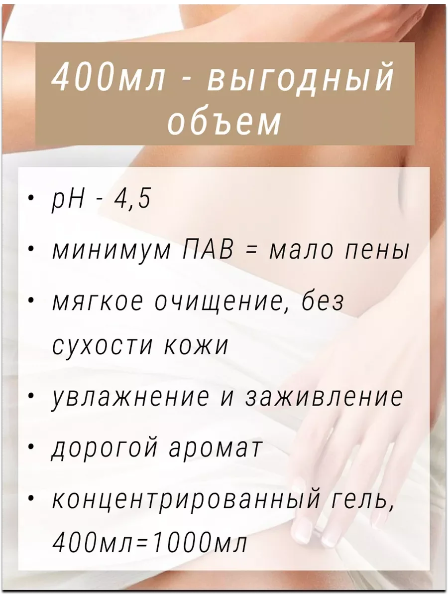 Гель для интимной гигиены от неприятного запаха 400мл.