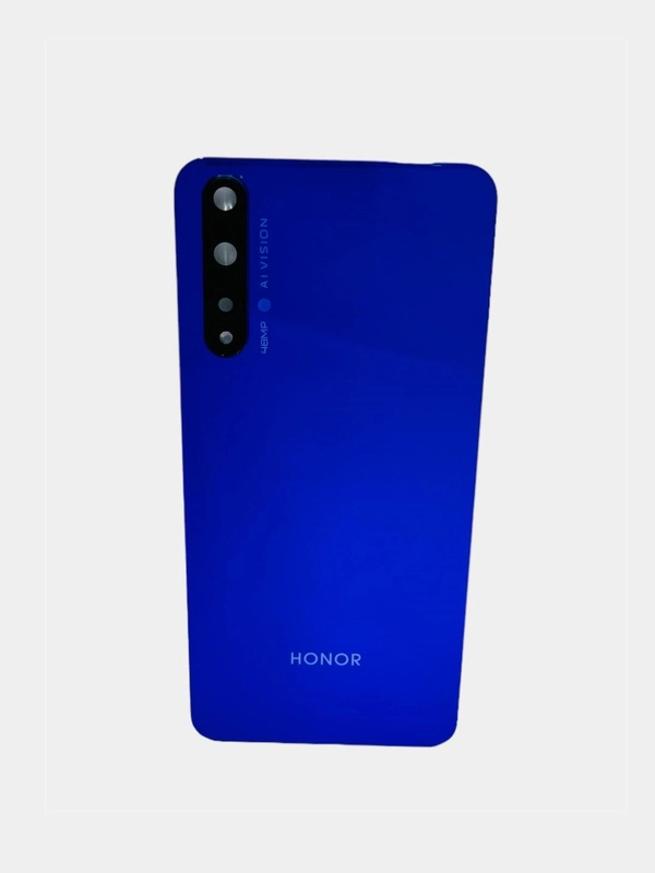 Задняя крышка для Huawei Honor 20 Синяя (со стеклом камеры)