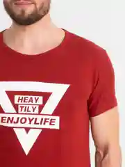 Бордовый футболка мужская, унисекс