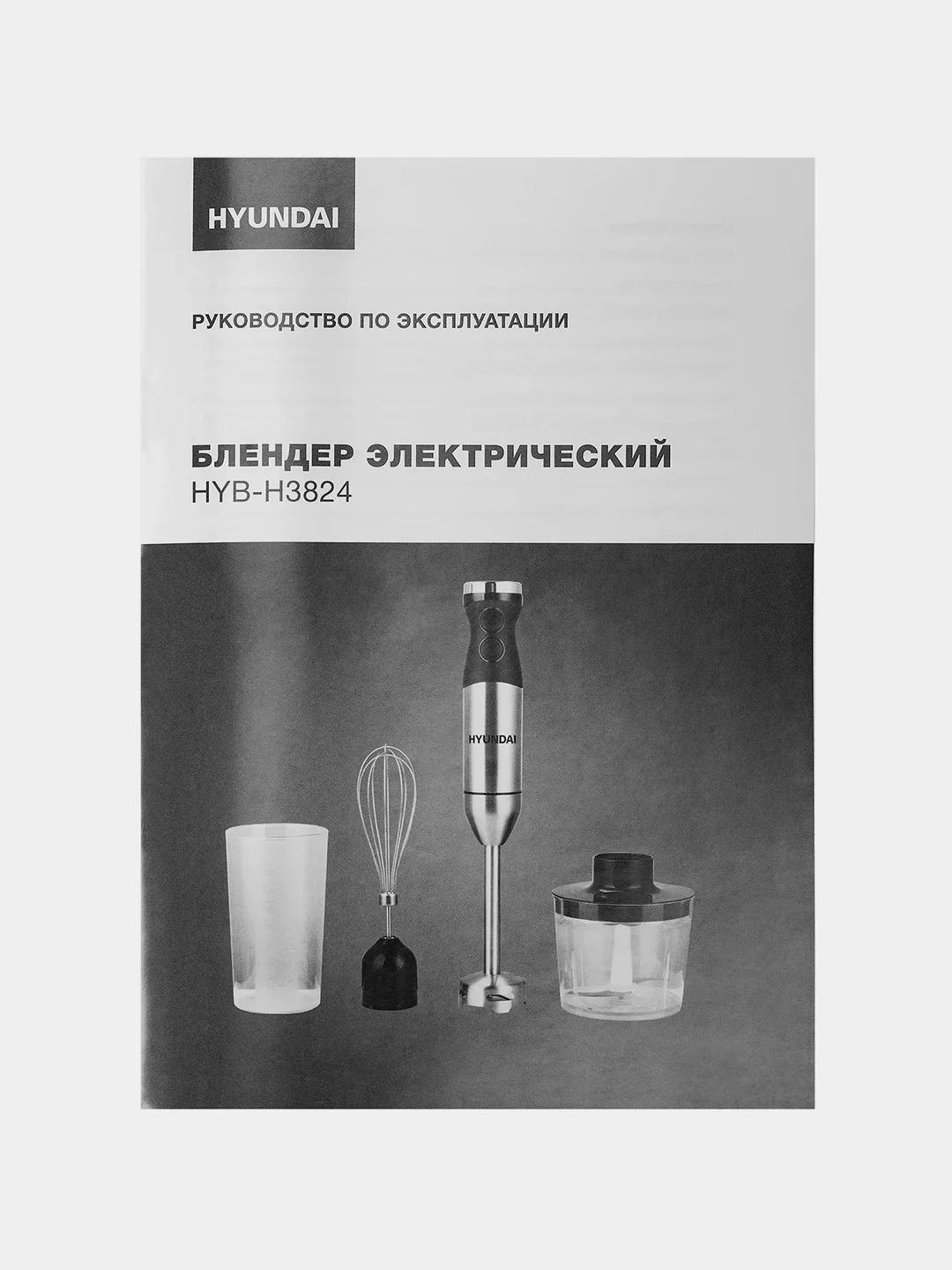 Блендер погружной Hyundai HYB-H3824, 800 Вт
