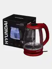 Чайник Hyundai HYK-G1002, бордовый, 1.7 л, 2200 Вт