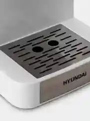 Кофеварка рожковая Hyundai HEM-3203, 1000Вт, белый/серебристый