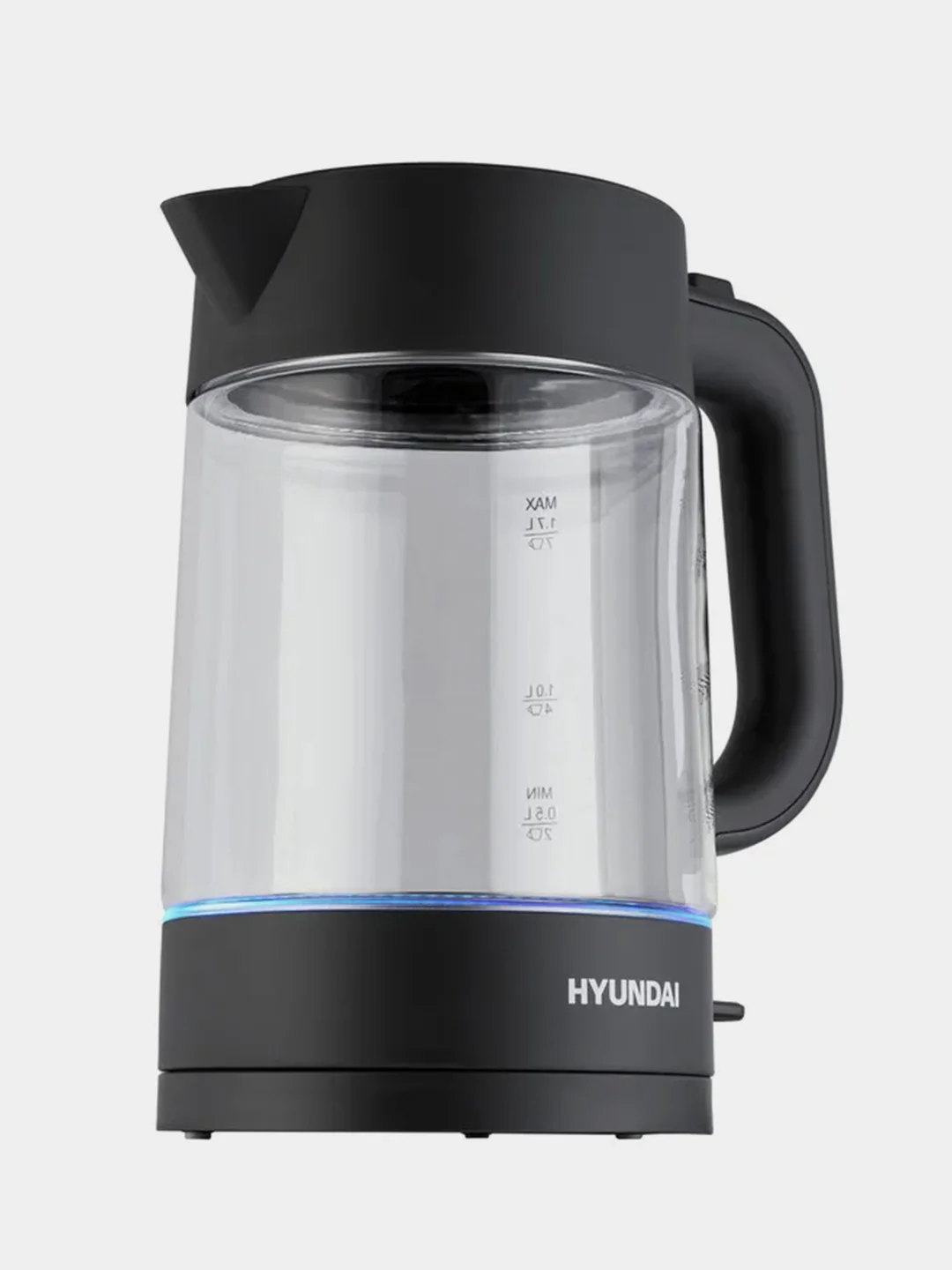Чайник Hyundai HYK-G7707, 1.7л, 2200Вт, графит