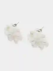 Белый серьги женские, серьги-гвоздики, серьги капля