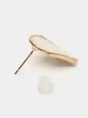 Кремовый серьги женские, серьги-гвоздики, серьги капля