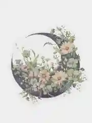 Зеленый наклейки крупные Луна, 5 шт