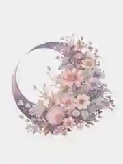 Фиолетовый наклейки крупные Луна, 5 шт