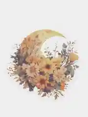 Желтый наклейки крупные Луна, 5 шт