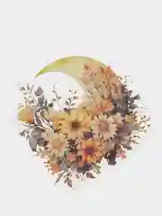 Желтый наклейки крупные Луна, 5 шт