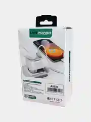 Белый розетка сетевая LP NS2 с 2 USB + 1 USB QC3.0, мощностью 38W