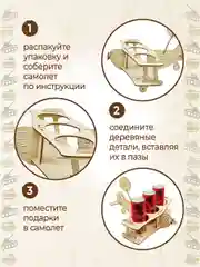 Самолёт для пива, подарок папе, мужу, брату на 23 февраля, новый год минибар