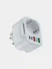 Белый розетка сетевая LP NS3 с 1 USB + 1 USB QC3.0 + разъём Type-C с быстрой зарядкой 38W