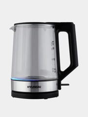Чайник электрический Hyundai HYK-G8808, корпус из стекла, 1.7 л, 2200 Вт