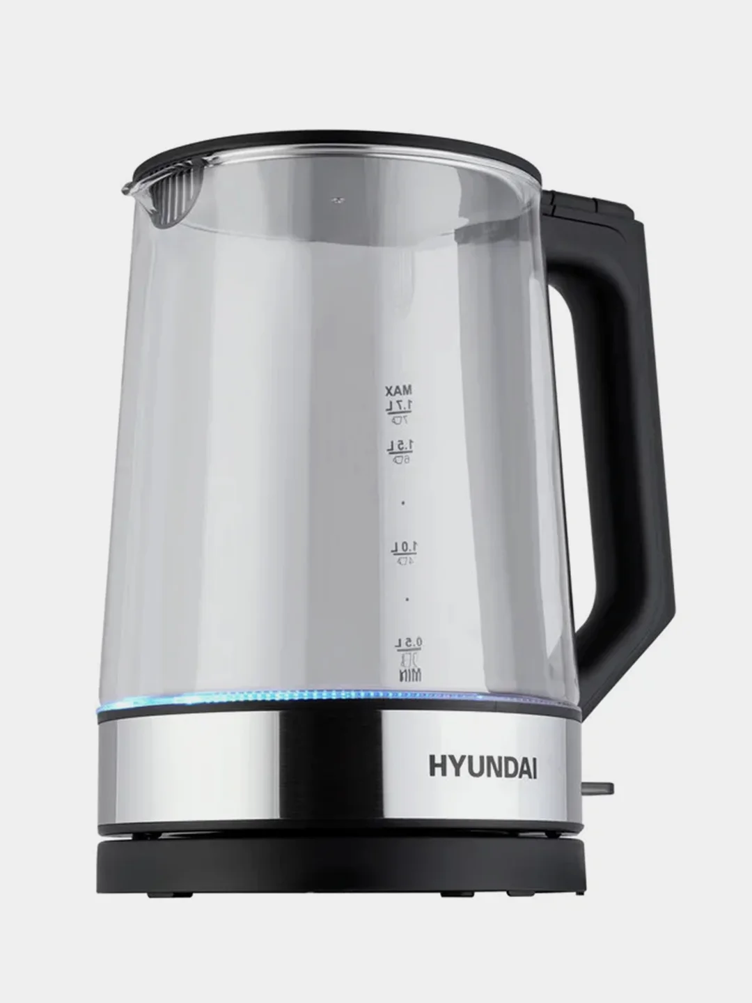 Чайник электрический Hyundai HYK-G8808, корпус из стекла, 1.7 л, 2200 Вт