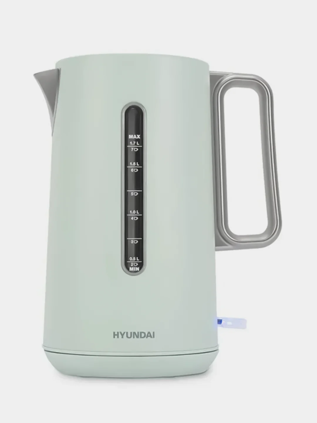 Чайник Hyundai HYK-S9999, 1.7л, 2200Вт, светло-зеленый/серебристый