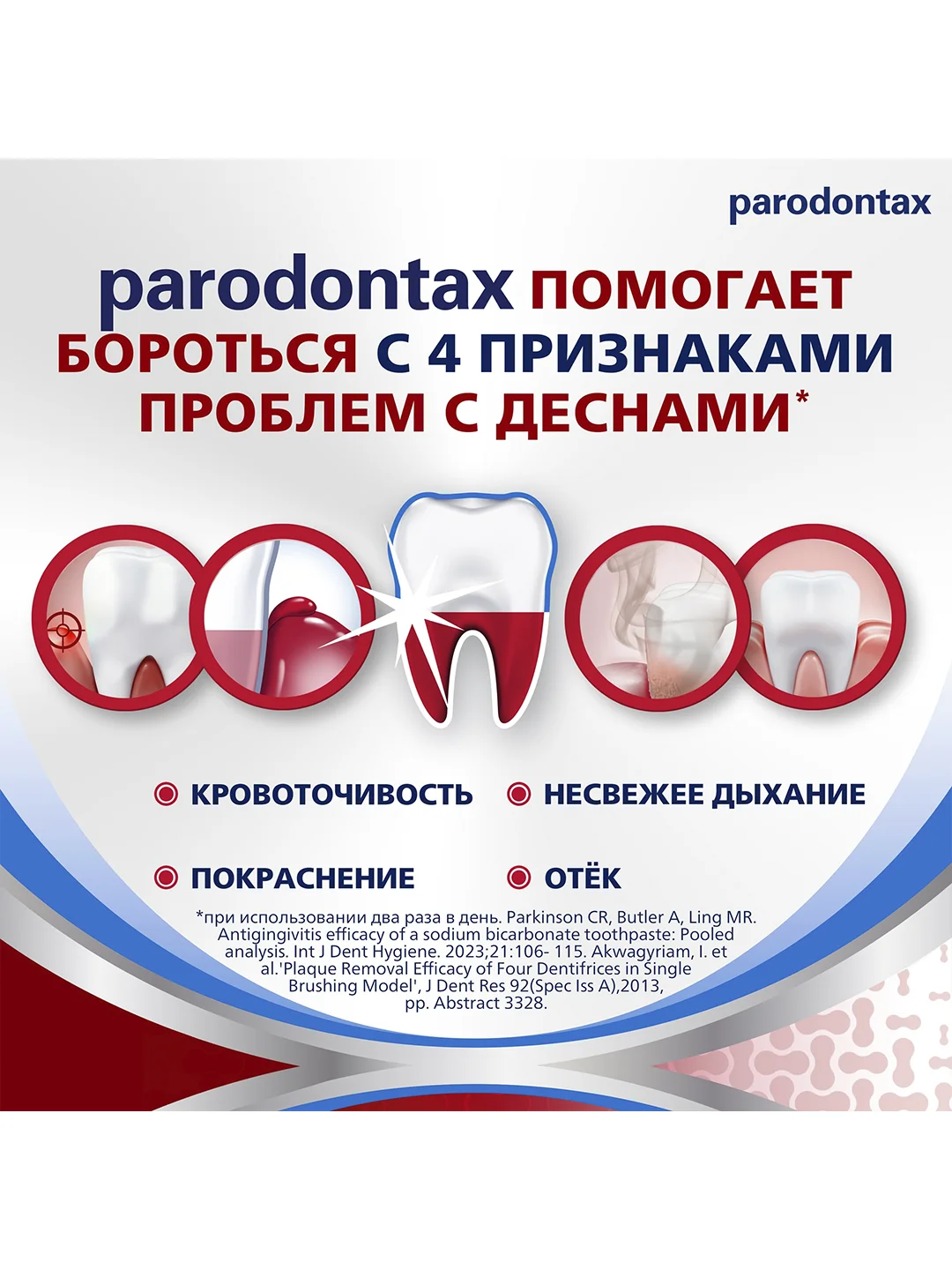 Зубная паста parodontax Комплексная Защита от воспаления и кровоточивости, 50 мл, 2 шт