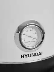 Чайник Hyundai HYK-S4502, 1.7л, 2200Вт, жемчужный/черный