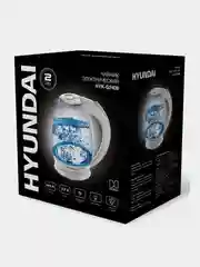 Чайник Hyundai HYK-G2409, белый, стекло, пластик, 1.7 л, 2200 Вт