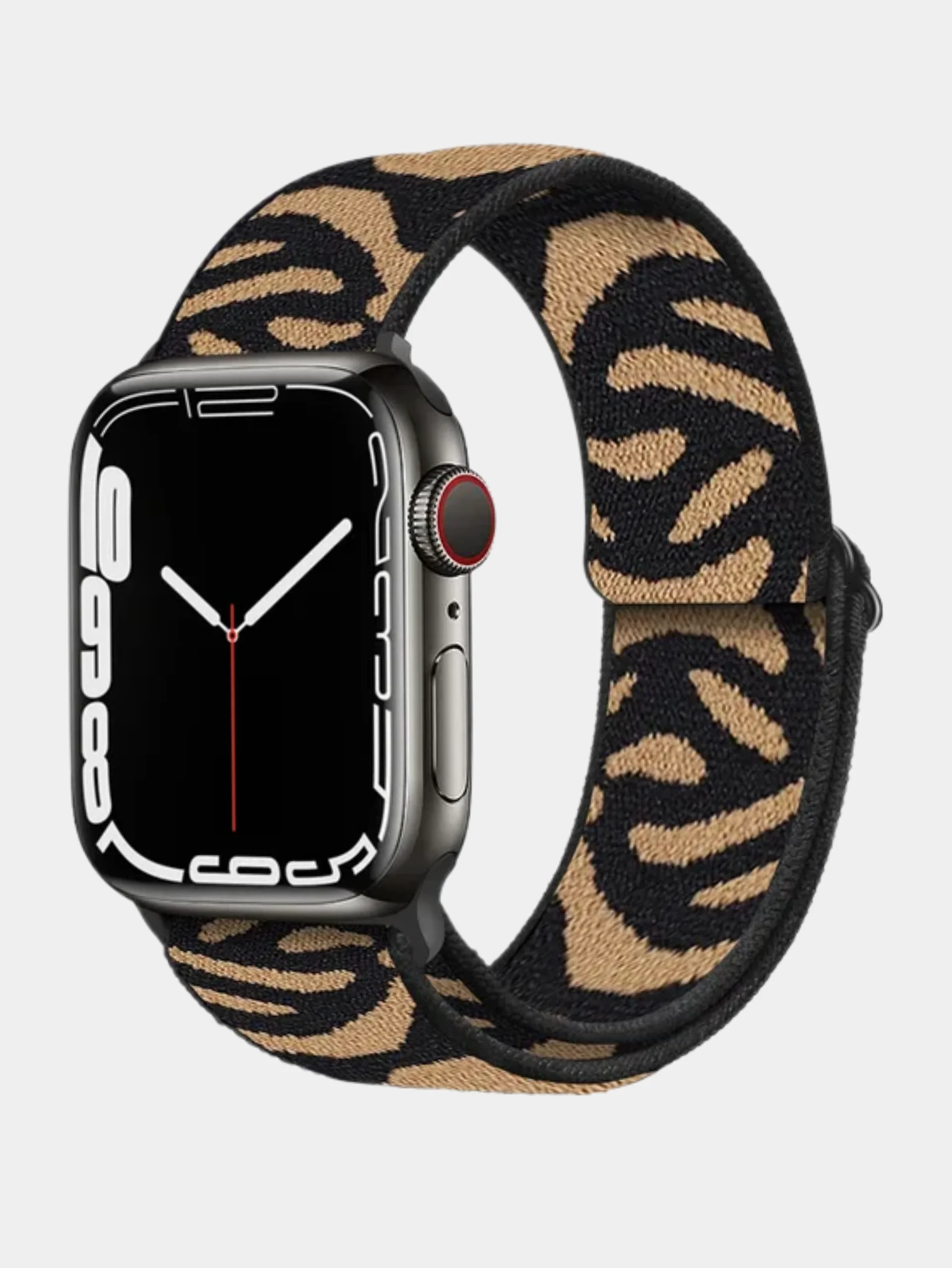 Коричневый нейлоновый ремешок для Apple Watch плетеный серия 1, 2, 3, 4, 5, 6, 7, 8, SE