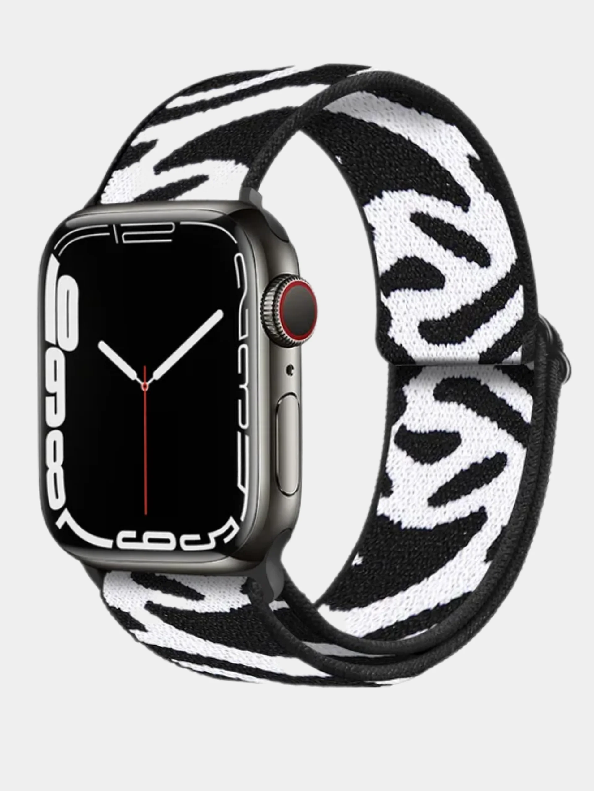 Белый нейлоновый ремешок для Apple Watch плетеный серия 1, 2, 3, 4, 5, 6, 7, 8, SE