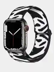 Белый нейлоновый ремешок для Apple Watch плетеный серия 1, 2, 3, 4, 5, 6, 7, 8, SE