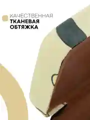 Светло-жёлтый футляр чехол для очков КАРТОФАН, очечник с твёрдым корпусом и мягкой замшевой подкладкой