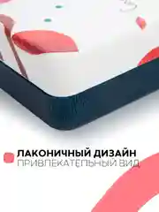 Красный футляр чехол для очков КАРТОФАН, очечник с твёрдым корпусом и мягкой замшевой подкладкой