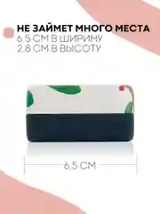 Лесной зеленый футляр чехол для очков КАРТОФАН, очечник с твёрдым корпусом и мягкой замшевой подкладкой