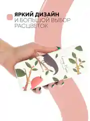 Лесной зеленый футляр чехол для очков КАРТОФАН, очечник с твёрдым корпусом и мягкой замшевой подкладкой