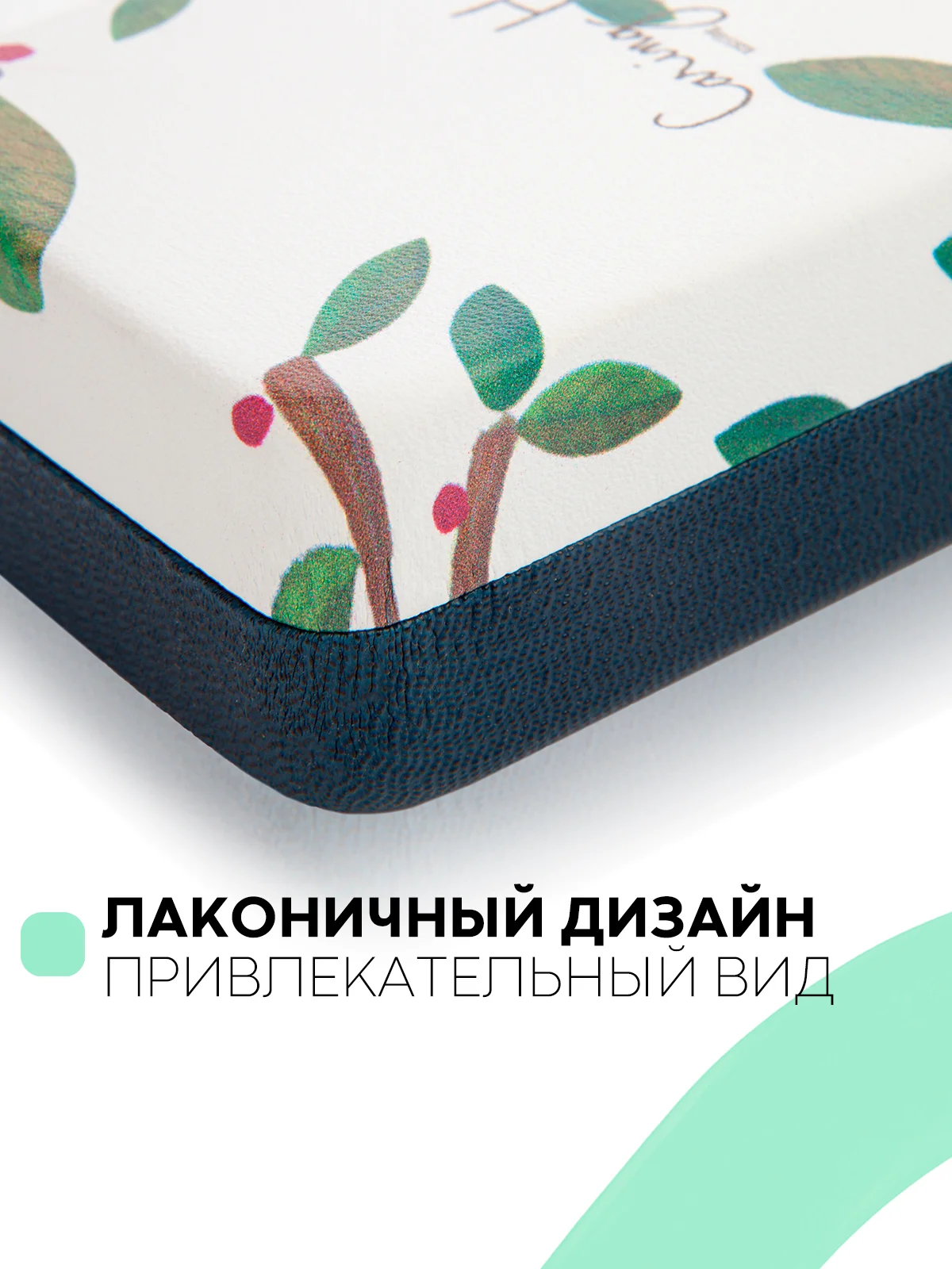 Зеленый футляр чехол для очков КАРТОФАН, очечник с твёрдым корпусом и мягкой замшевой подкладкой