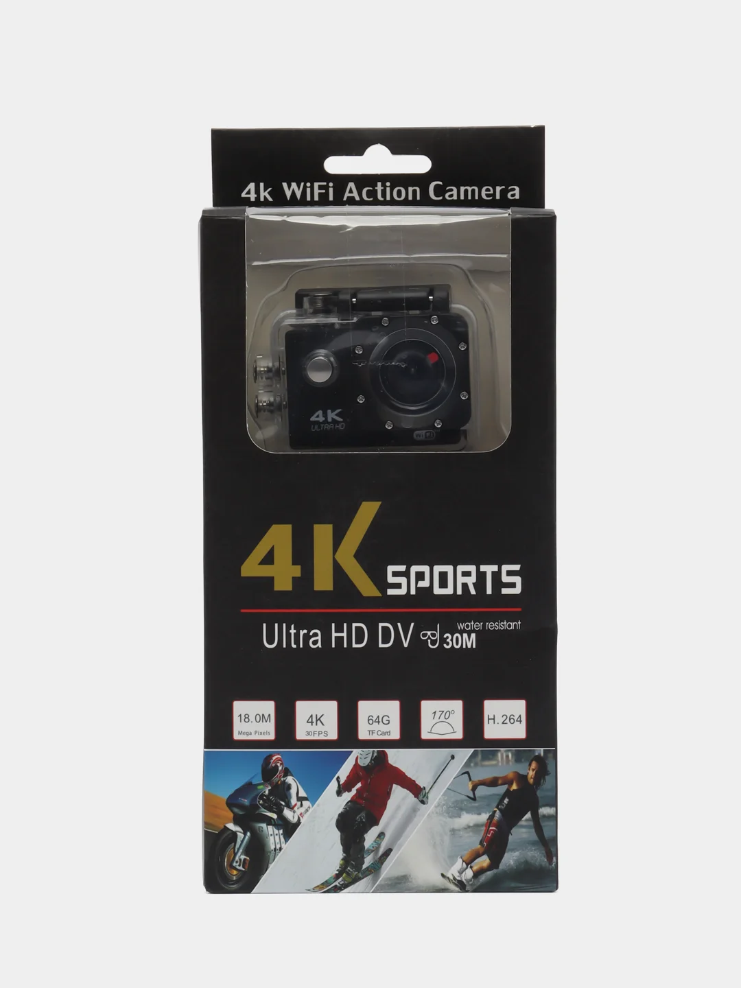 Экшн-камера Sports 4 k 520 Ultra HD , черный