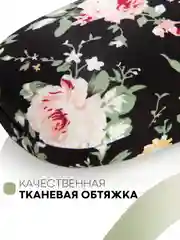 Черный футляр чехол для очков КАРТОФАН, очечник с твёрдым корпусом и мягкой замшевой подкладкой