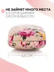 Пудровый футляр чехол для очков КАРТОФАН, очечник с твёрдым корпусом и мягкой замшевой подкладкой